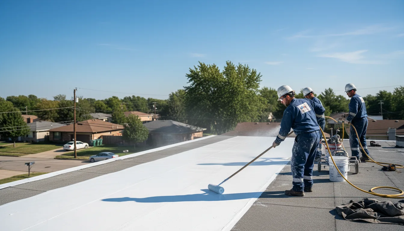 Commercial roof coating in Meservey, IA near me